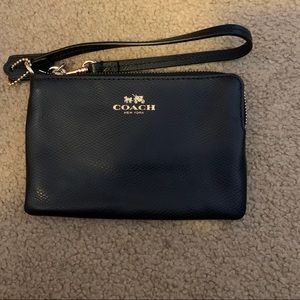 Black Coach Wristlet